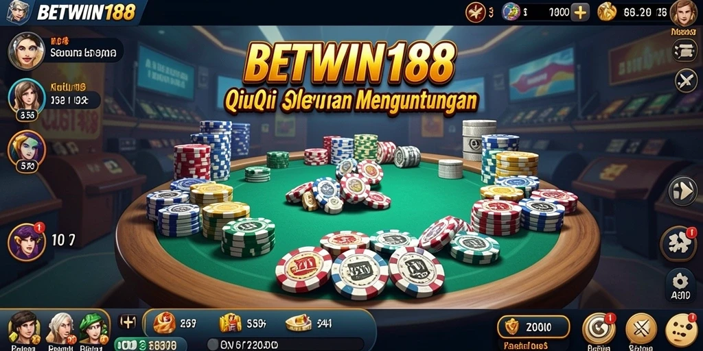 Tampilan gameplay seru dan mendebarkan dari QiuQiu di BETWIN188.