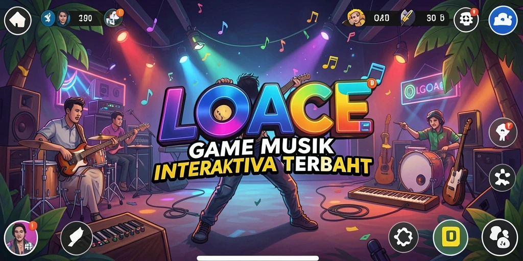 Gameplay interaktif LGOACE yang menyenangkan dan penuh musik.