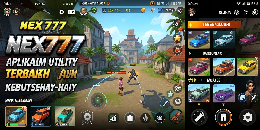 Tampilan antarmuka utama NEX777 yang sederhana dan intuitif.