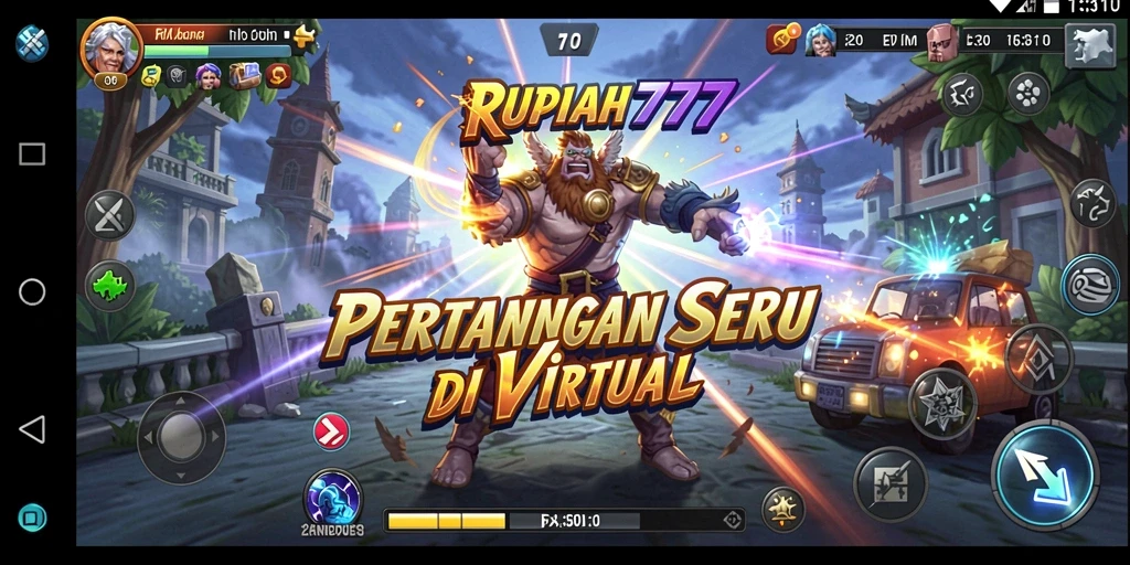 Tampilan gameplay seru RUPIAH777 dengan aksi pertarungan yang intens.