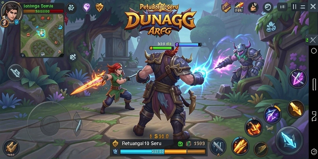 Screenshot utama S80 menampilkan aksi pertempuran yang mendebarkan dalam dunia ARPG.