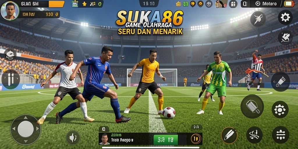 Screenshot gameplay SUKA86 yang menampilkan aksi seru di lapangan.