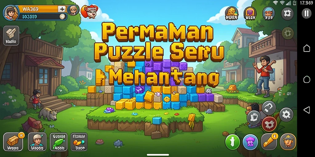 Screenshot menunjukkan gameplay WA369 yang penuh tantangan.